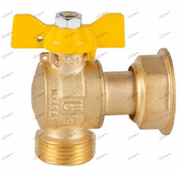 GENEBRE 3627 78 Ball angle valve for gas, M-F sliding nutt 