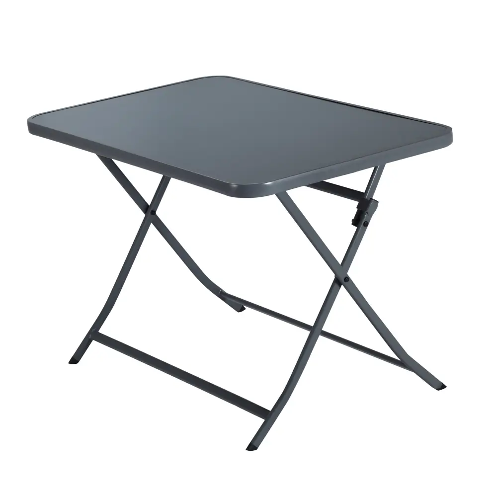 Стол садовый Naterial Emys Origami складной 110x70х72 см сталь/стекло темно-серый STLM-2000160 - Вид №2