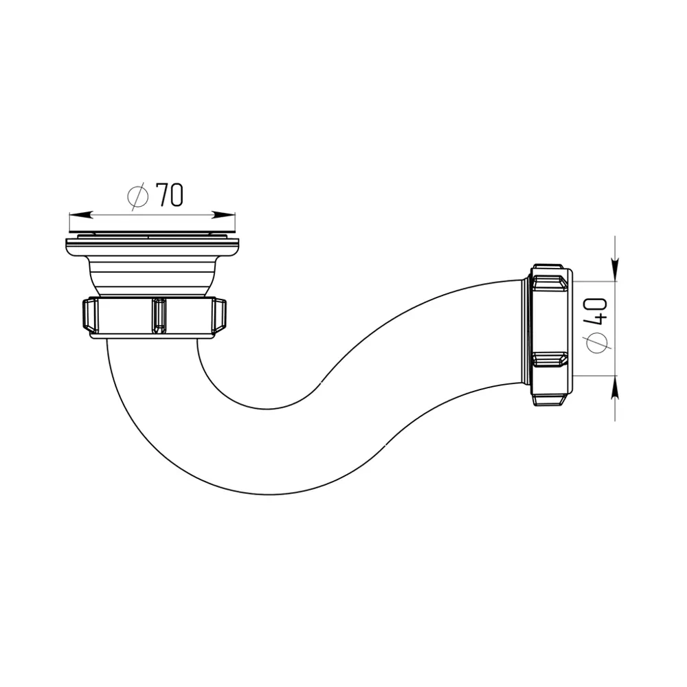 Сифон для душевого поддона Акватер 50 мм полипропилен STLM-2081965 - Вид №2