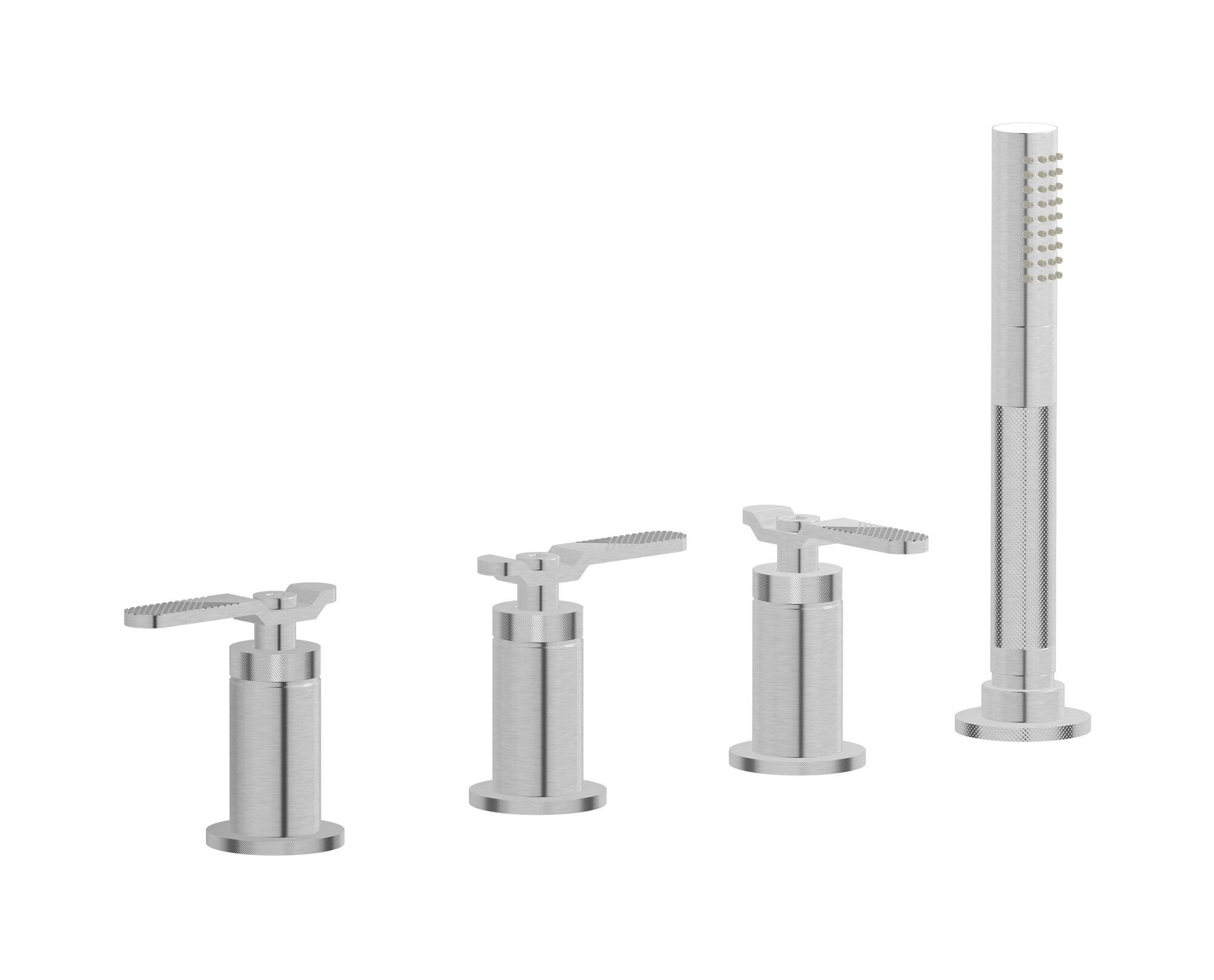 Встраиваемый смеситель для ванны с 4 отверстиями и ручным душем IB Bold ARCH-00081508 - Вид №22