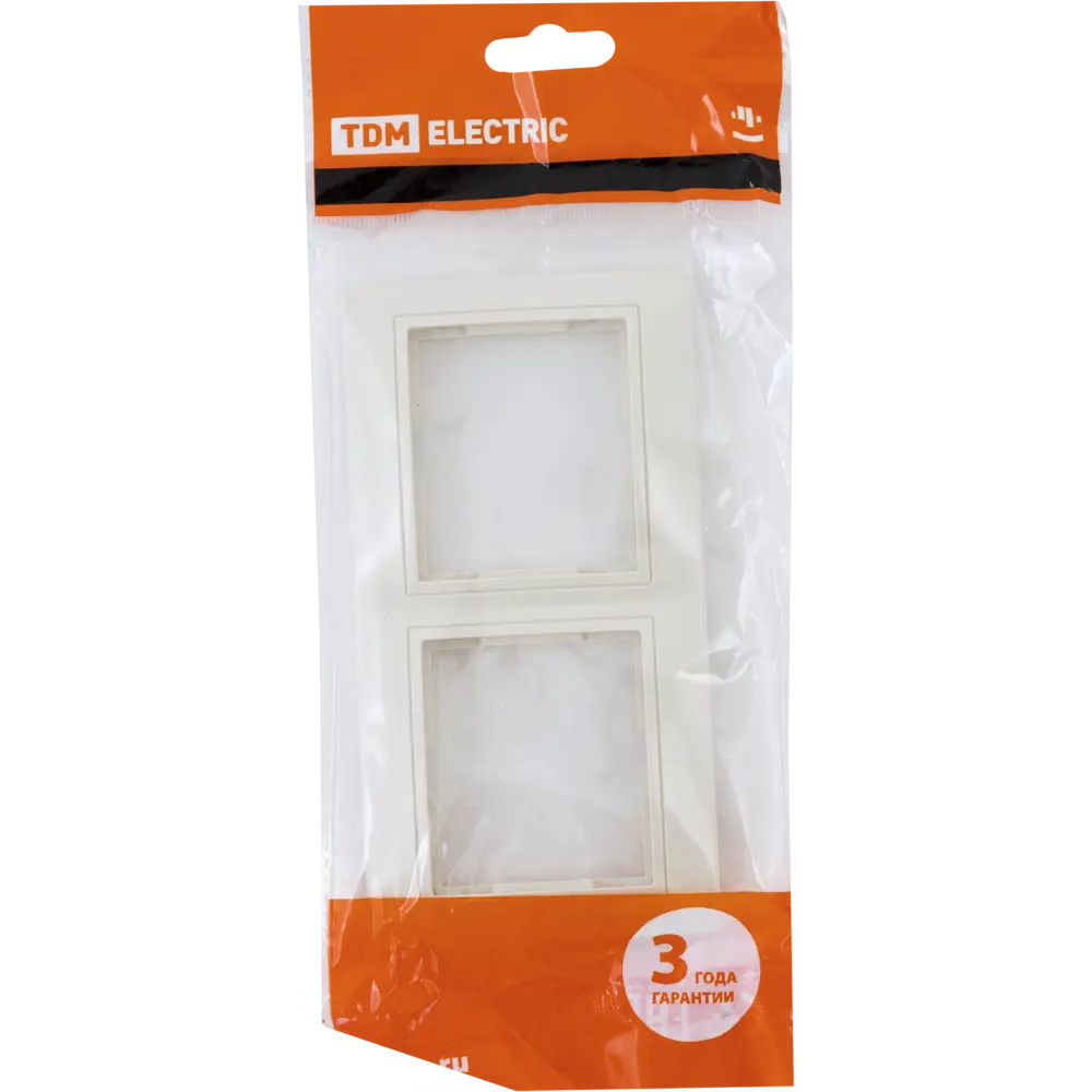 Рамка TDM ELECTRIC для розеток и выключателей бежевая, 2 поста 85591188 Таймыр STLM-0064414 - Вид №4