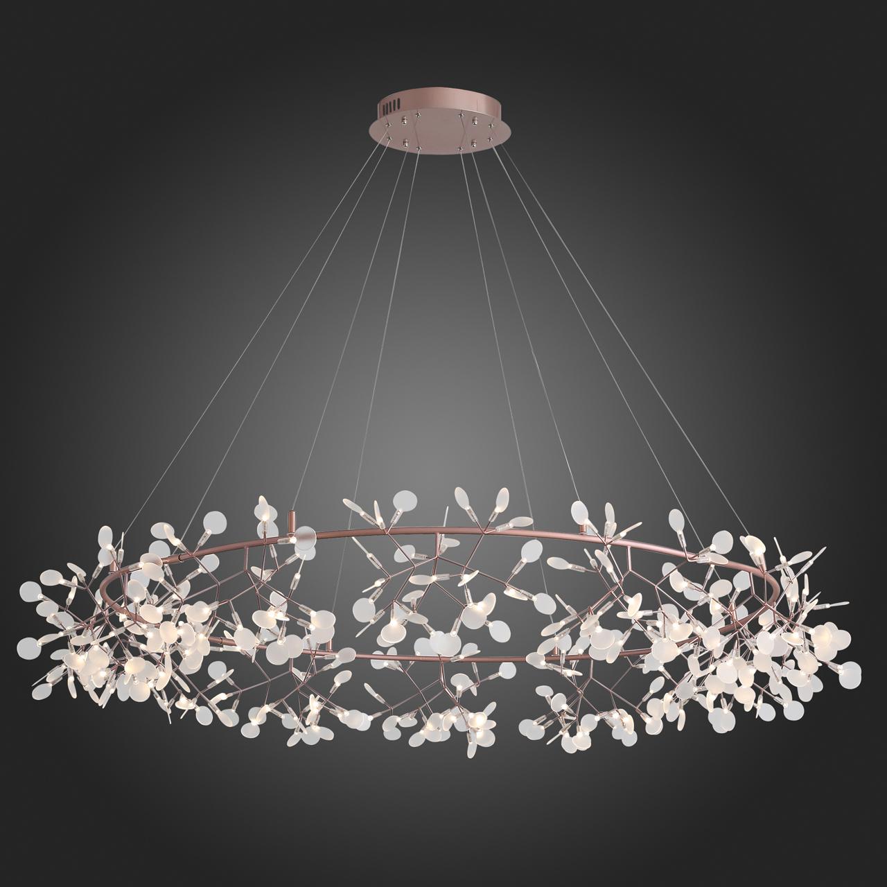 Люстра светодиодная подвесная медь ST Luce Rafina SL379.203.324 ST LUCE ДИЗАЙНЕРСКИЕ, RAFINA 328905 Белый;медь  - Вид №2