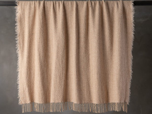 Плед из шелка и мохера