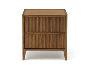 Тумбочка из грецкого ореха с двумя ящиками