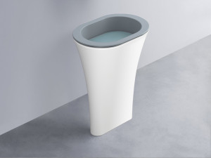 AMLA65-BR+AMPILO-PL+AMCOLO-BL Раковина Amedeo Ovale отдельностоящая cielo Enjoy + Amedeo
