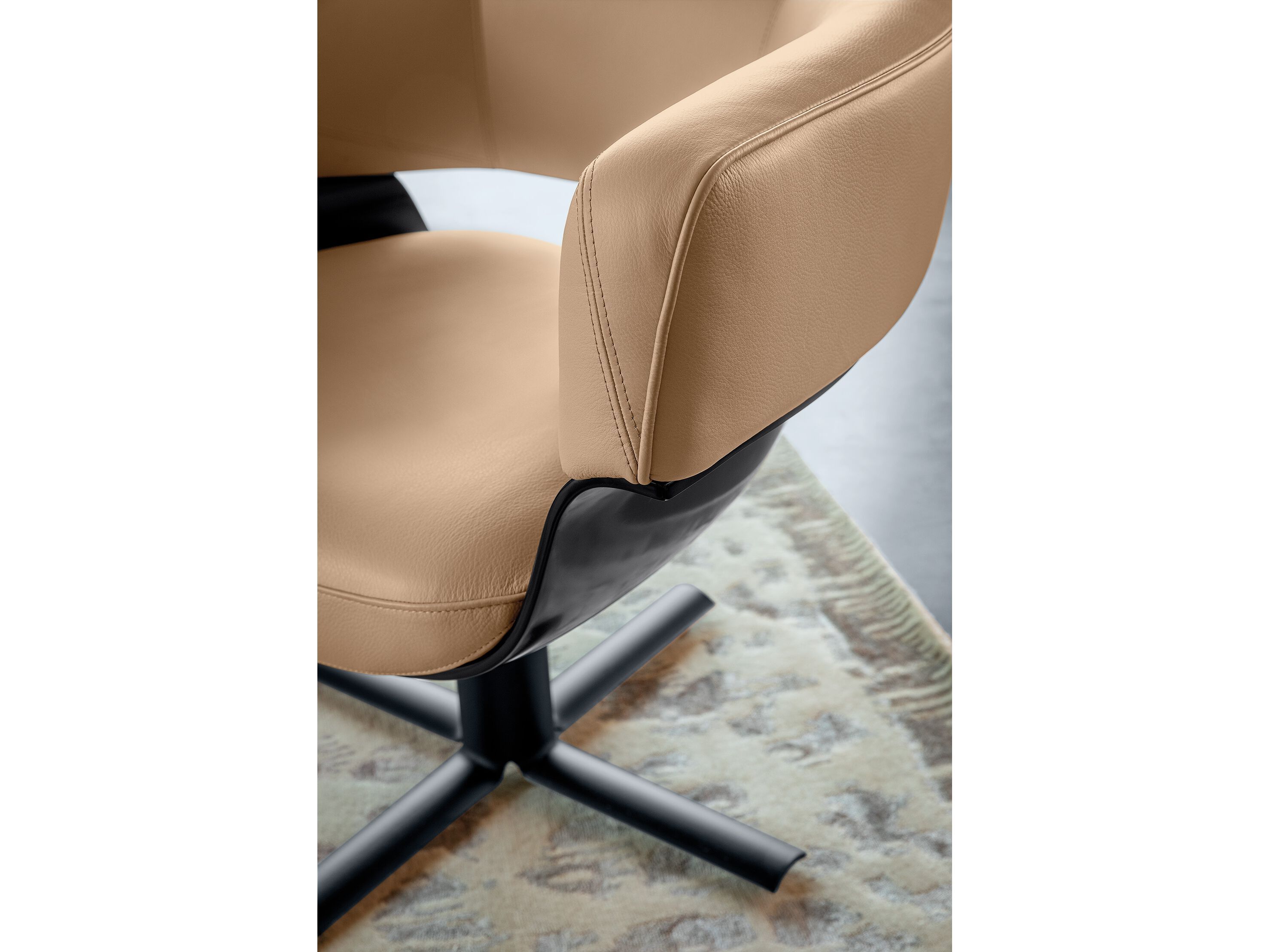 Кожаное вращающееся кресло с подлокотниками Arketipo JORDAN ARCH-00122921 - Вид №6