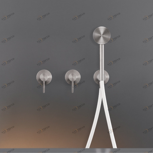 Настенный 2 смесители, установленные для ванной / душем с круглым ручного душа диаметр 65 м т  INV57Y CEADESIGN 