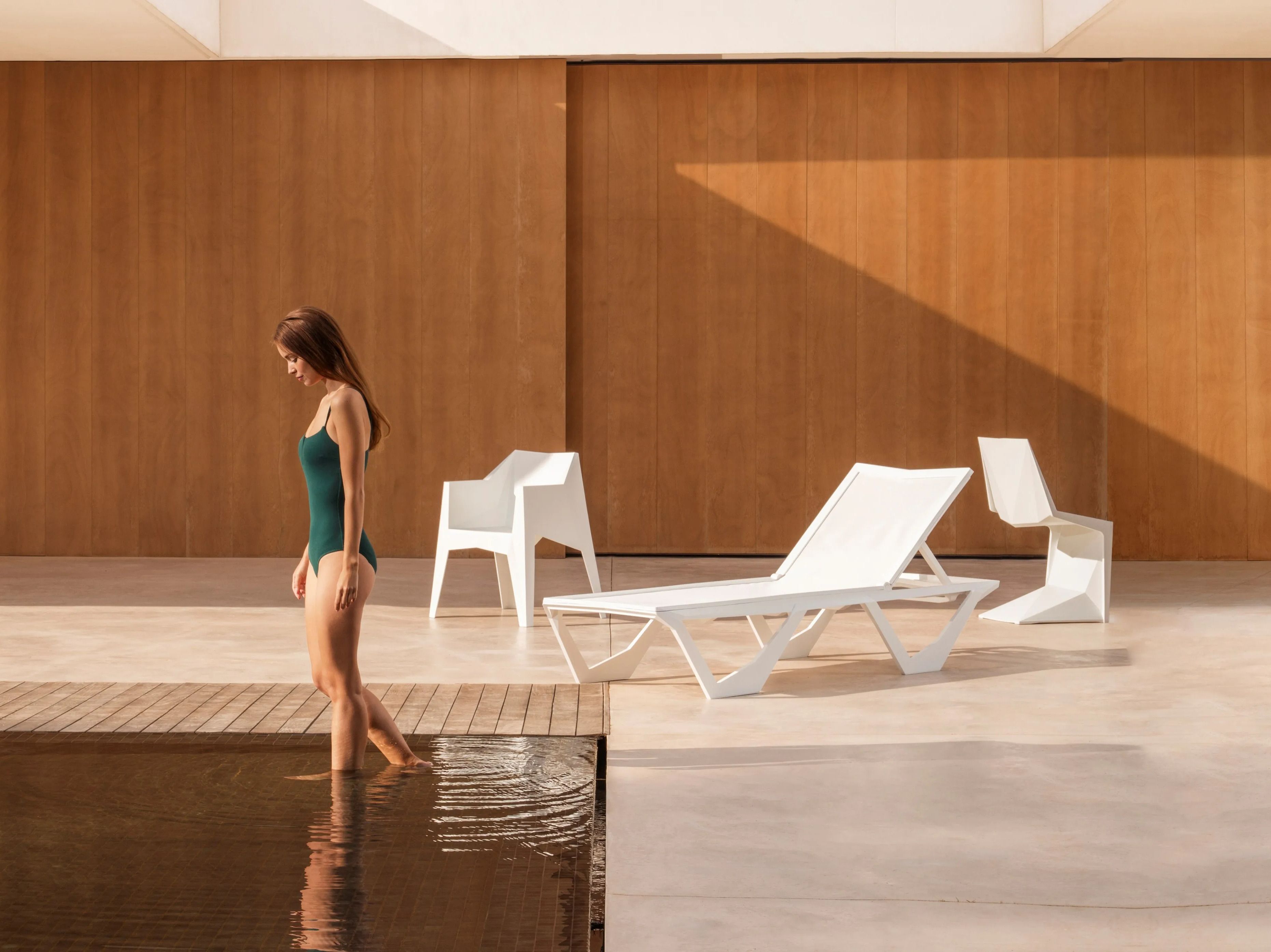 Полипропиленовая откидная Садовая кровать Vondom воксель ARCH-00107756 - Вид №5