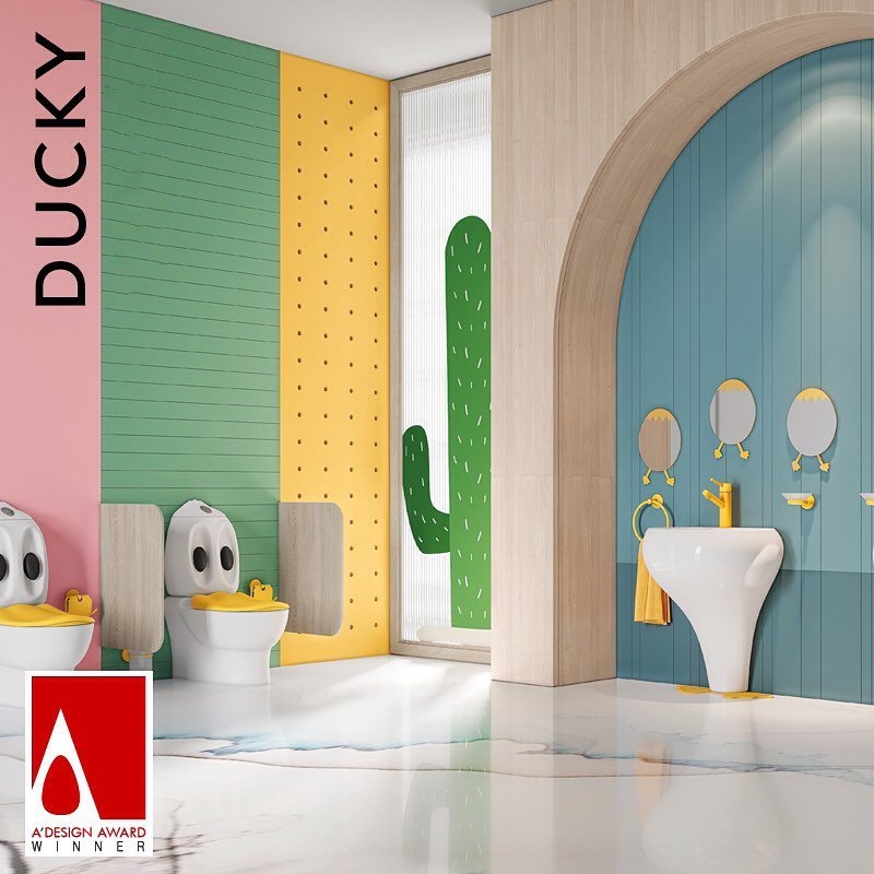 DC360-00CB00E-0000 DUCKY Унитаз детский с биде Creavit Ducky  - Вид №2