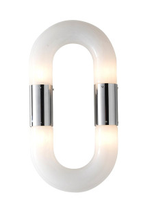 Светодиодный настенный светильник из дутого стекла