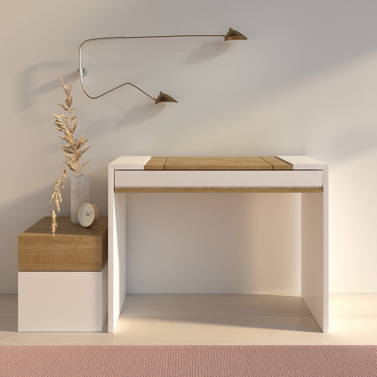 Тумба с ящиками белая One BRAGIN DESIGN  00-3879369 Бежевый;белый  - Вид №2