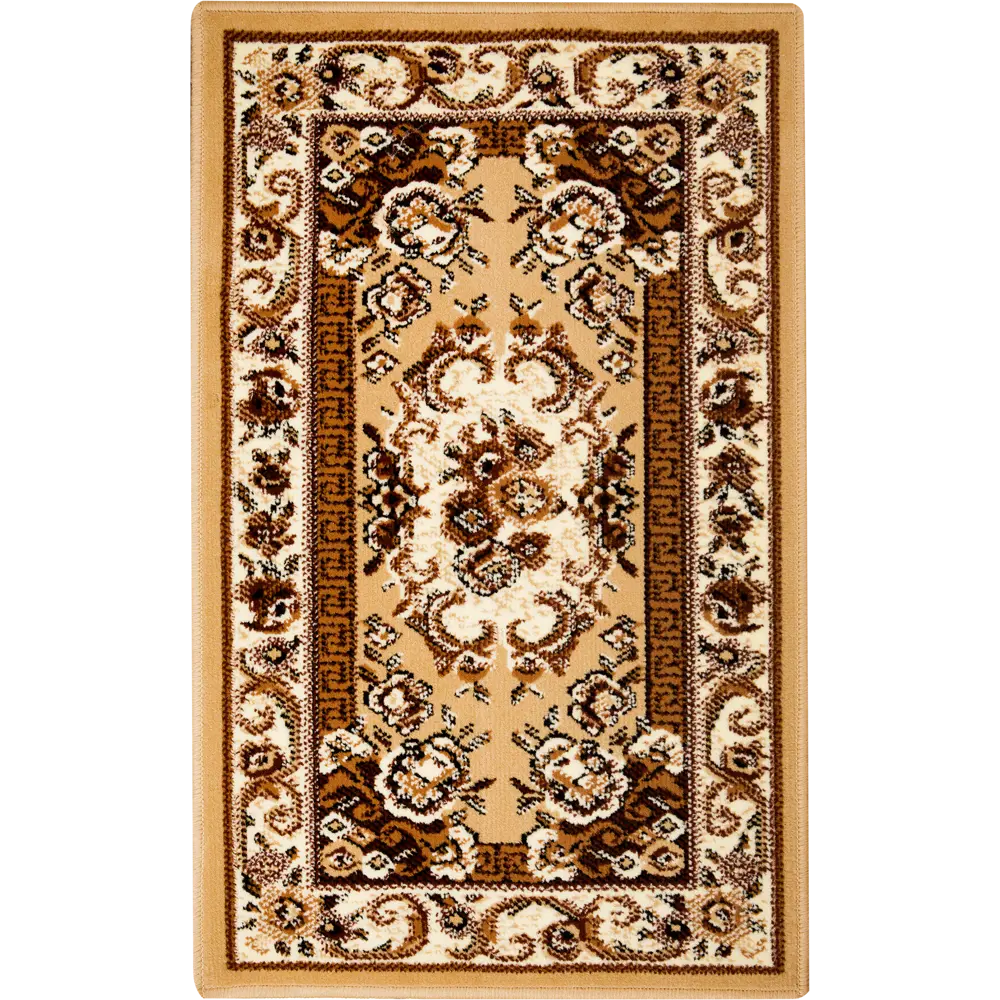 Ковер полипропилен Гарда 60x100 см цвет бежевый MERINOS STLM-2042727