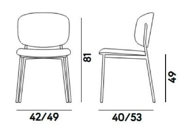 Стальной мягкий стул Billiani Wround ARCH-00112194 - Вид №4