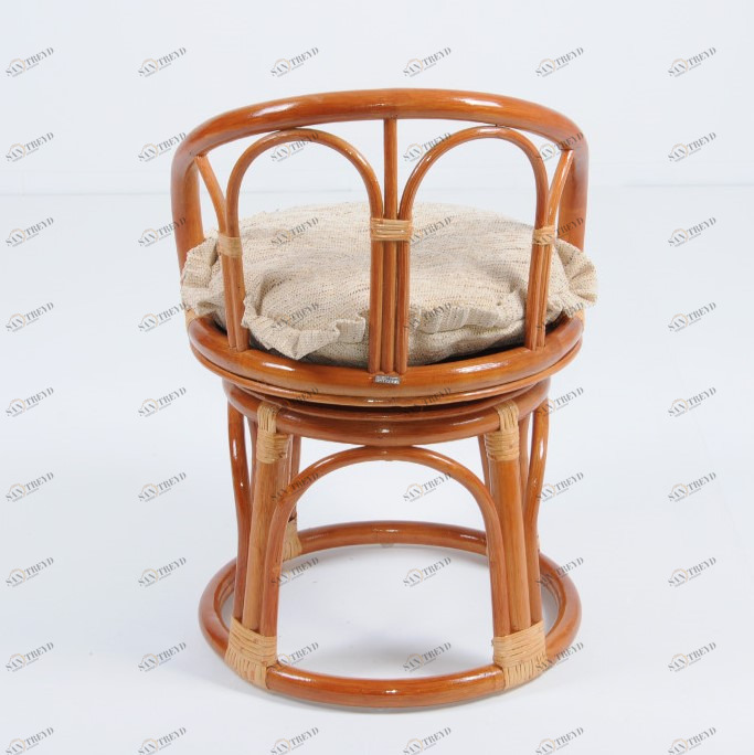 Табурет со спинкой 66х43 см коньяк Calamus Rotan VINOTTI  00-3885356 Коричневый 