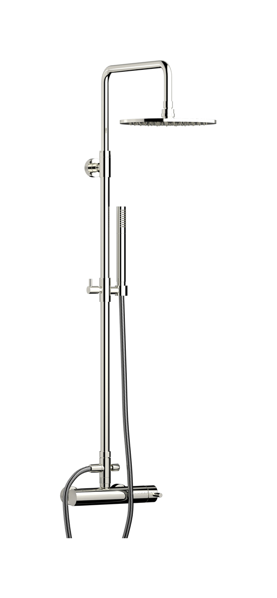 Душевая колонна Whynot со смесителем, круглым верхним душем и лейкой WE ARE IB mt127pl Platinum Indoor Shower