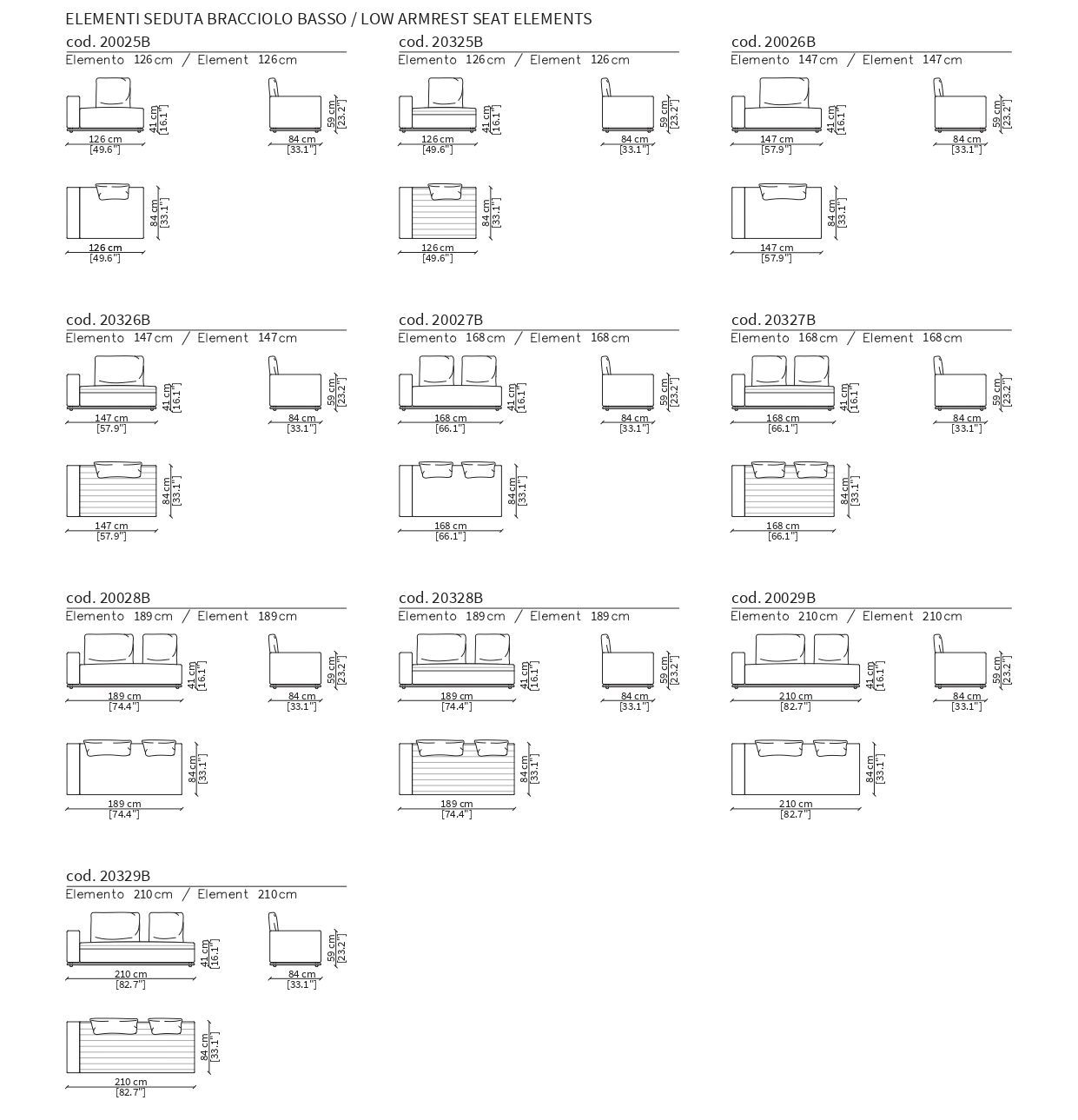 Двусторонняя ткань диван Frigerio Эдди ARCH-00000738 - Вид №12