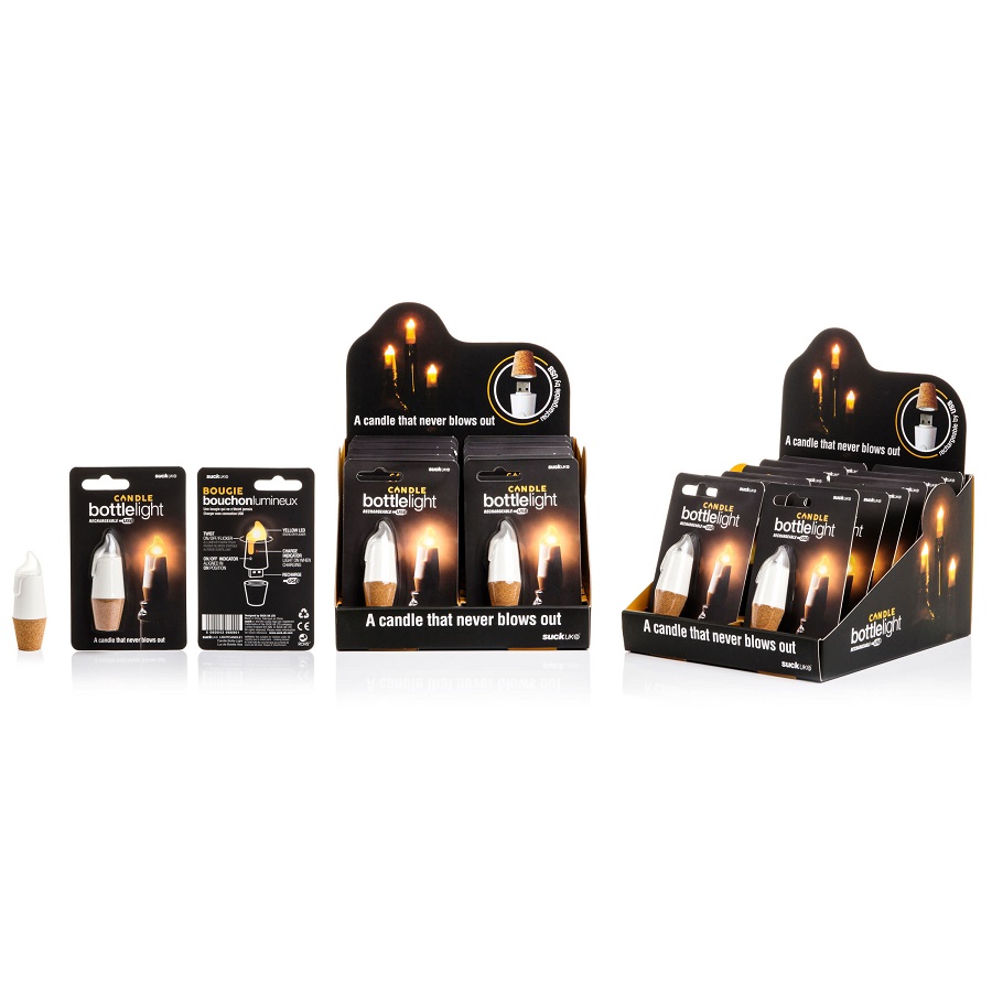 SK LIGHTCANDLE1 Бутылочная пробка Пластмассовая SUCK UK Великобритания  - Вид №14