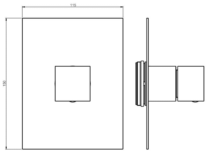 Переключатель для душа Rubinetterie Frattini душевые ARCH-00096355 - Вид №7