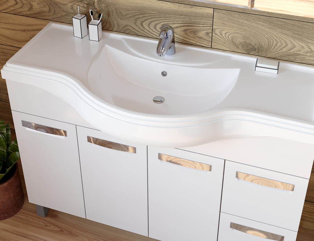 Тумба  Plaza 2-1200 (Класскик)1210⨉500⨉820 мм белый Santreyd sun-id-664519 - Вид №1