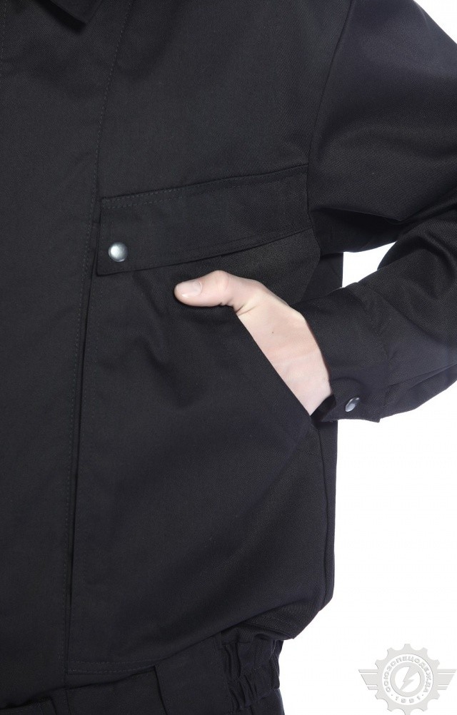 61513 Костюм "Страйк" летний черный  Одежда для охранных структур  размер 44-46/158-164 Спецодежда  - Вид №9