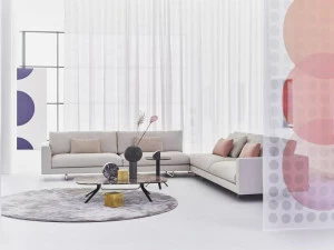 Montis Мягкий тканевый диван с шезлонгом Axel xl