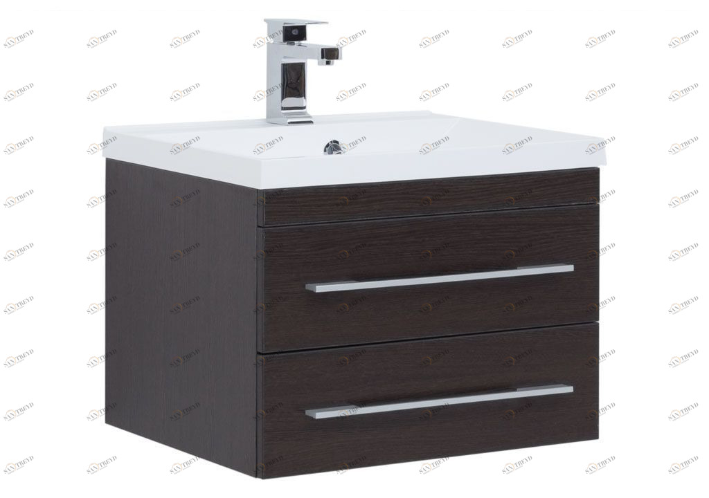 Тумба с раковиной Aquanet Нота NEW 58 венге 0017148400204117