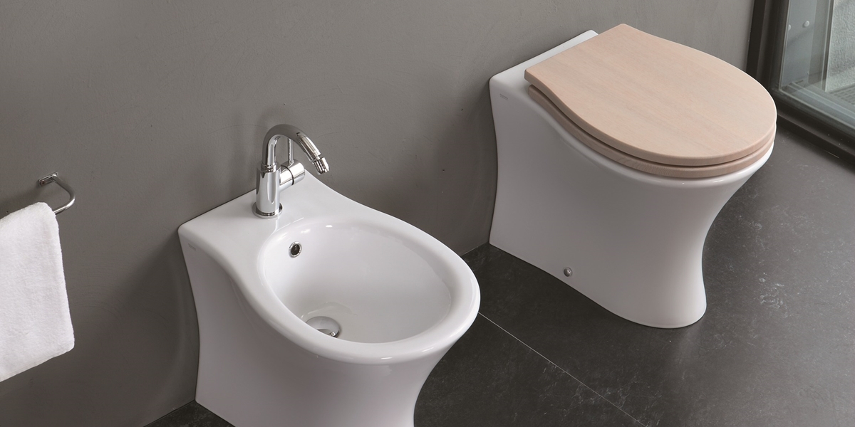 03FO Приставной унитаз напольный Белый Olympia Ceramica FORMOSA Италия - Вид №1