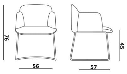 Мягкий стул для саней Quinti Sedute ARCH-00064036 - Вид №6