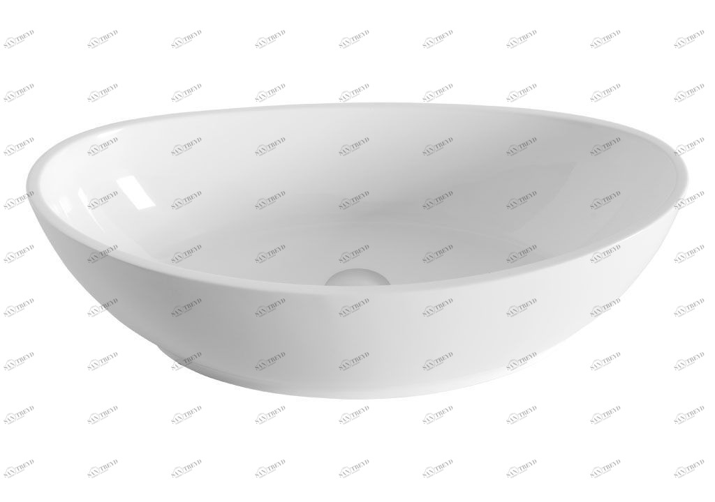 PW1 Накладная раковина на столешницу  овальная Aquanet 