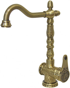 Смеситель ZorG Antic A 421 K-BR для кухонной мойки, бронза