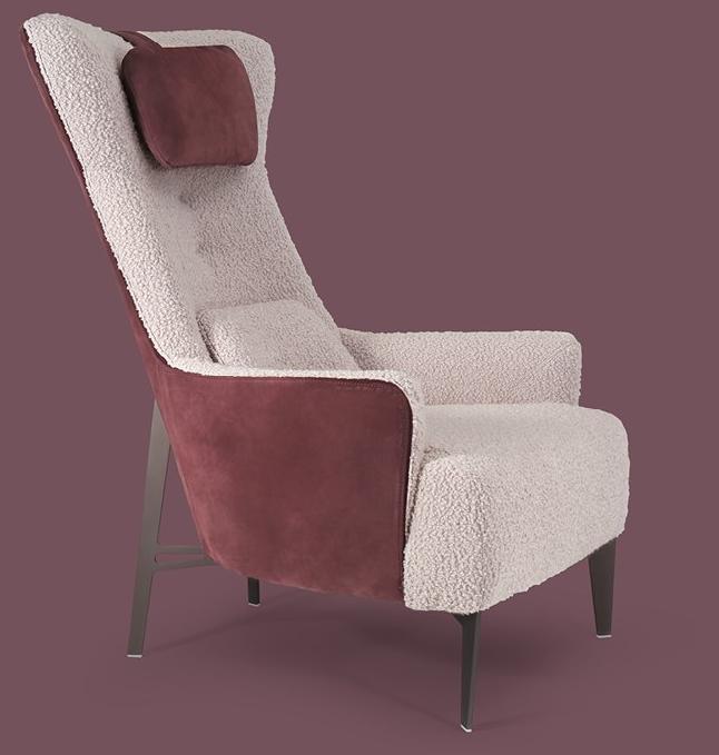 Borzalino Кресло Bergere из ткани sun-id-1447958 - Вид №6