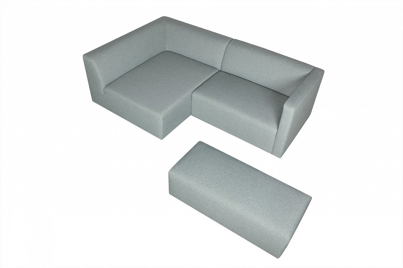 Диван John угловой светло-бирюзовый SITS ДИЗАЙНЕРСКИЕ, JOHN 192045 Голубой  - Вид №16