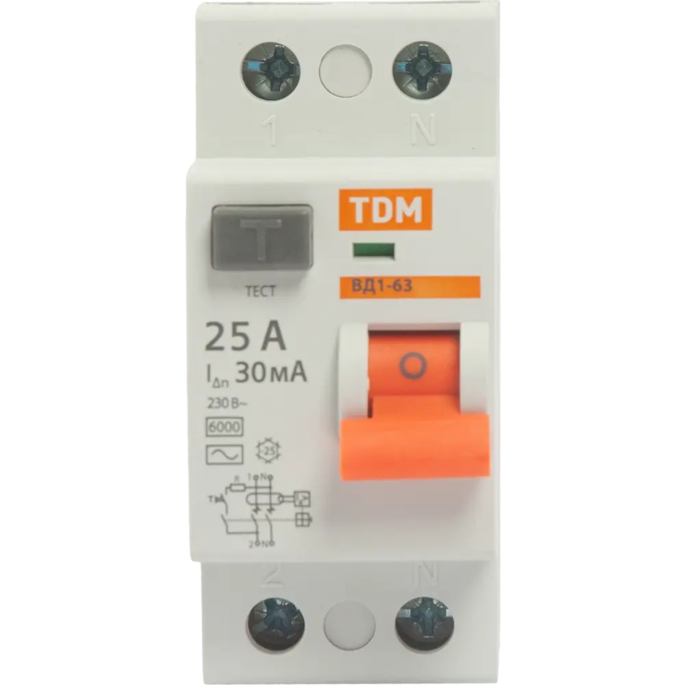 УЗО TDM Electric ВД1-63 — защита от токов утечки для домашней сети 84399426 STLM-0049210 - Вид №1