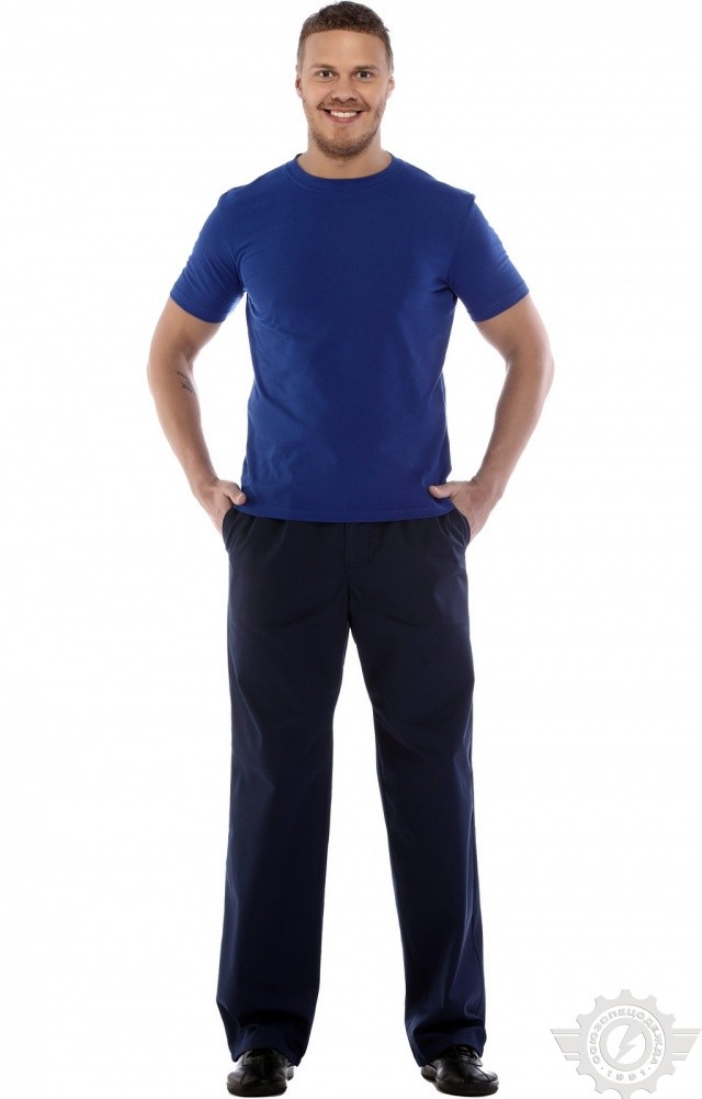 4958291 Футболка василек  Одежда для официантов  размер L (48-50) Спецодежда  - Вид №8