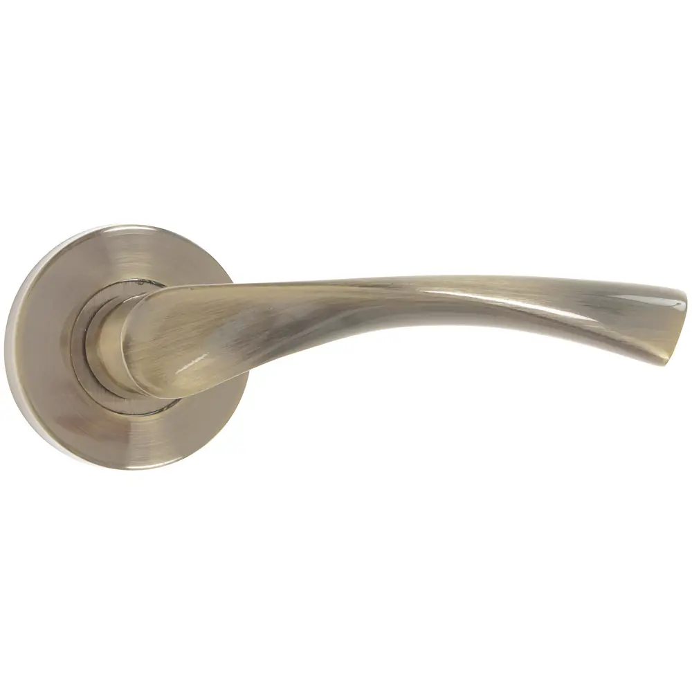 Ручки дверные на розетке ASS-S6336 алюминий никелированное покрытие цвет бронза EDSON STLM-2079836