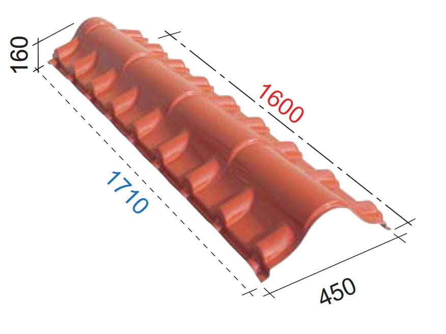 Конек для черепичной плиты First Corporation Cover-Life ARCH-00066242 - Вид №1