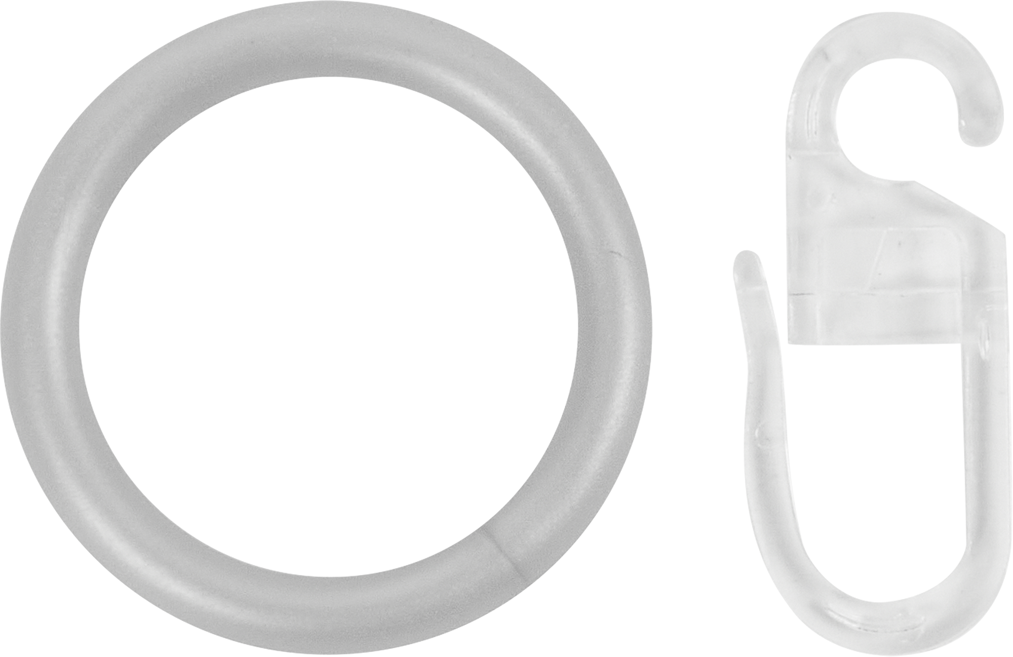 INSPIRE Кольца с крючком для карнизов серые матовые 10 шт 84407370 STLM-0049509