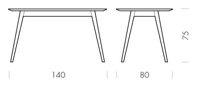 Прямоугольный стол из дуба Gazzda Stafa ARCH-00005774 - Вид №7