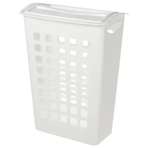 Корзина для белья узкая Бытпласт 43х26х58 см полипропилен цвет белый