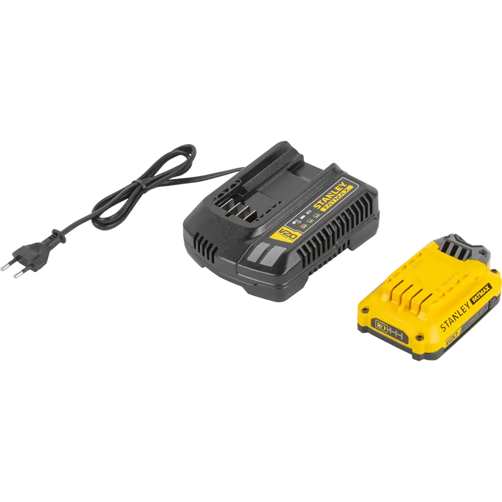 Дрель-шуруповерт аккумуляторная Stanley SCD700C2K, 18 В Li-ion 2x1.5 Ач STANLEY FATMAX STLM-2029836 - Вид №6