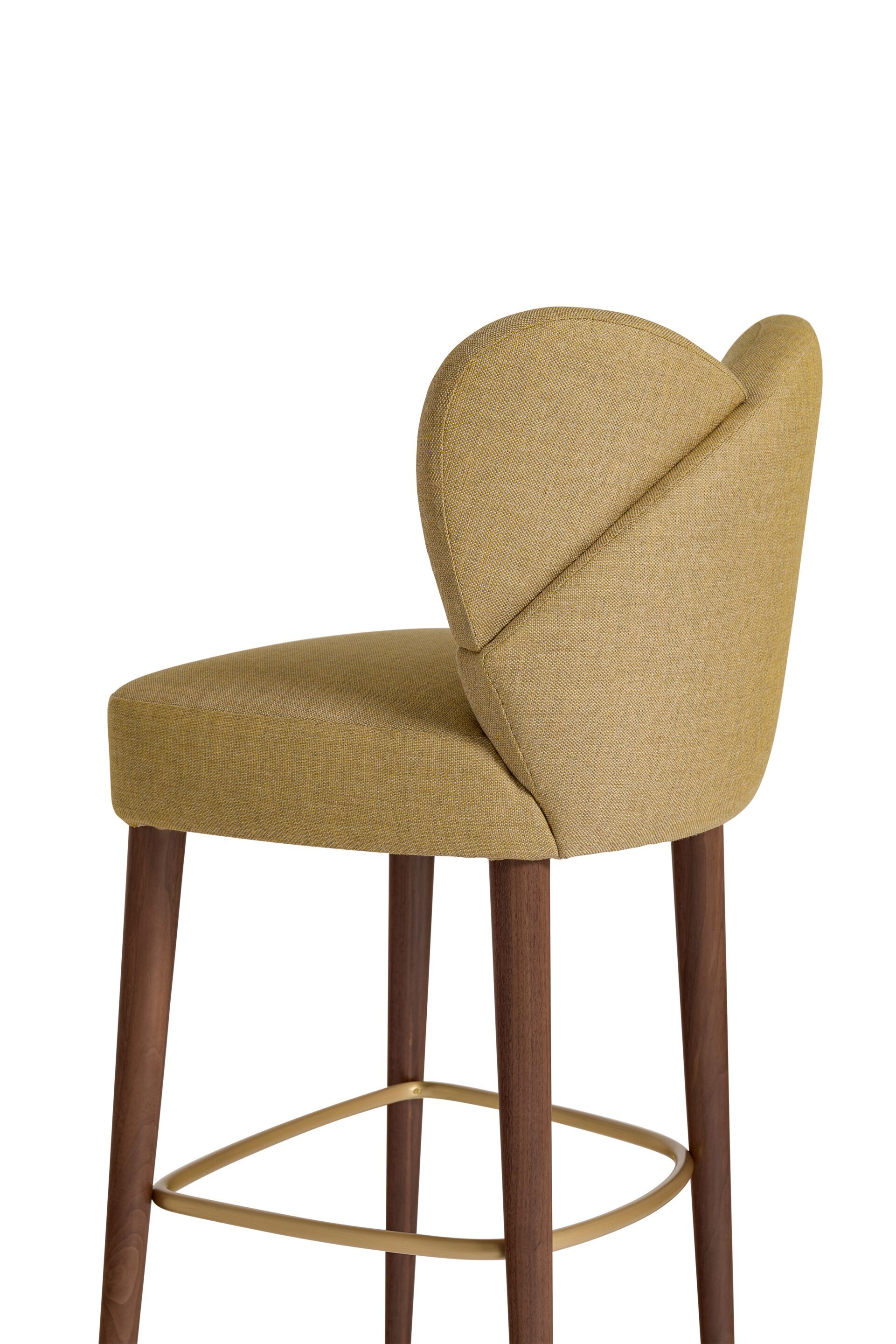 Высокий тканевый стул со спинкой Munna Grace ARCH-00114734 - Вид №7