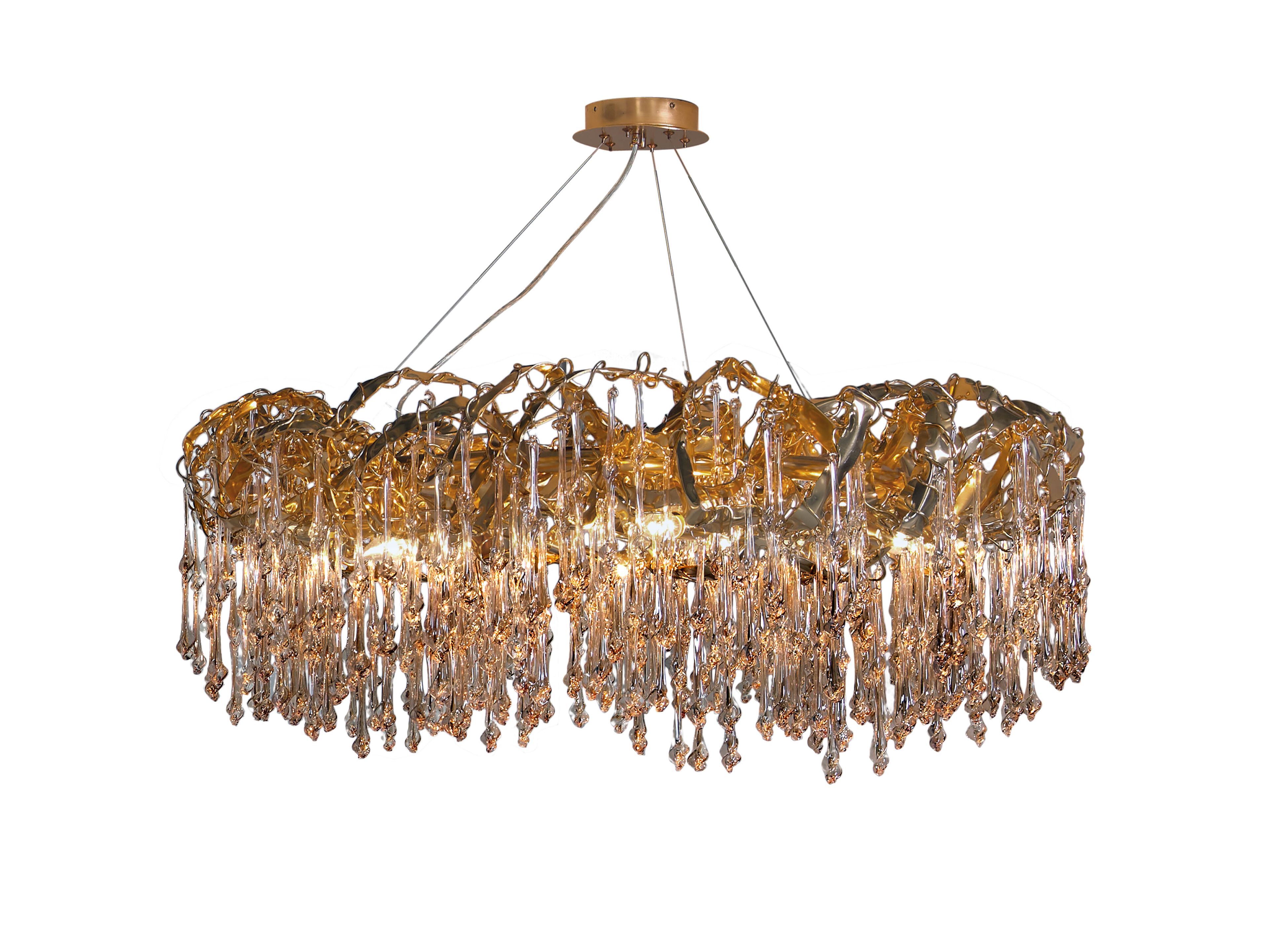 Алюминиевый и стеклянный подвесной светильник K-Lighting Sculpture ARCH-00049840