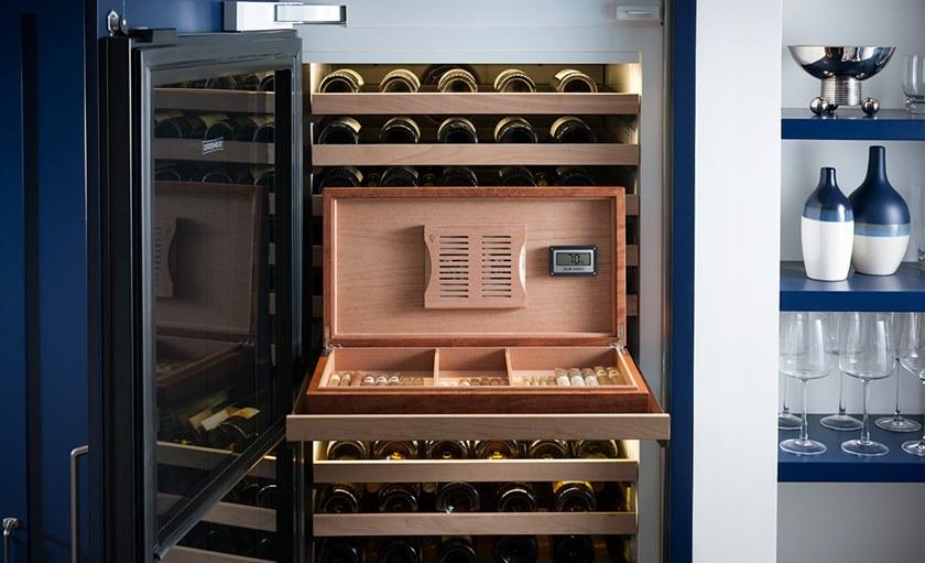 Sub-Zero Вертикальный винный шкаф из нержавеющей стали со стеклянной дверцей класса a + Cantine vino Icbiw-30r  - Вид №3