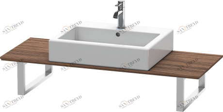 XL013C02121 X-Large Консоль для накладных раковин и встраиваемых умывальников Орех темный декор Duravit