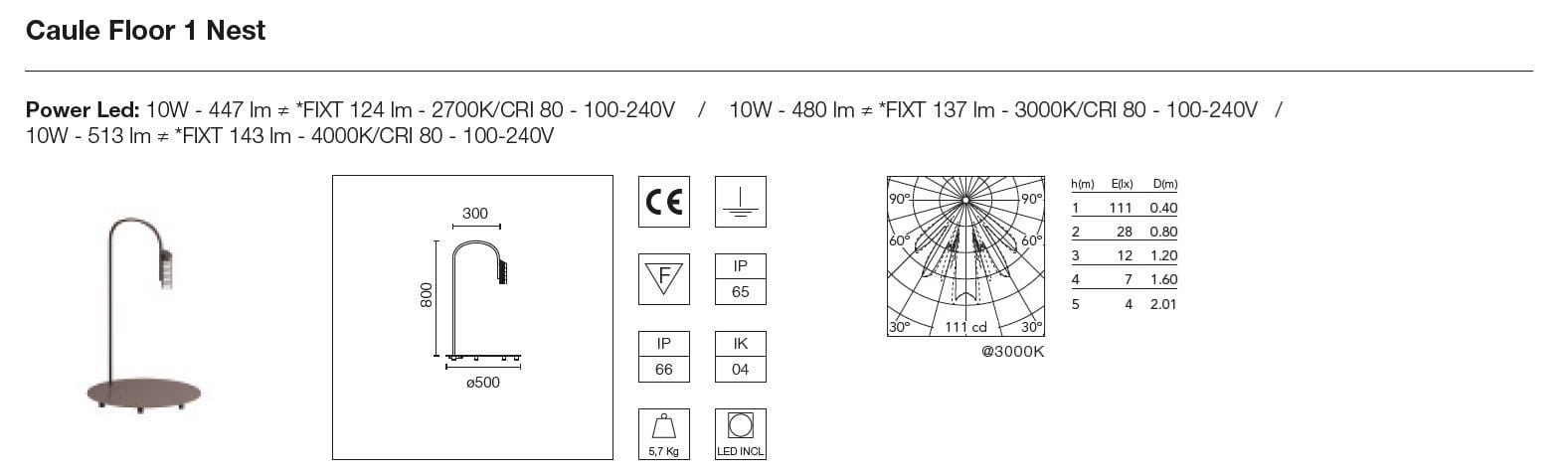 Напольная лампа из нержавеющей стали Flos Outdoor Collection-пол ARCH-00048768 - Вид №5