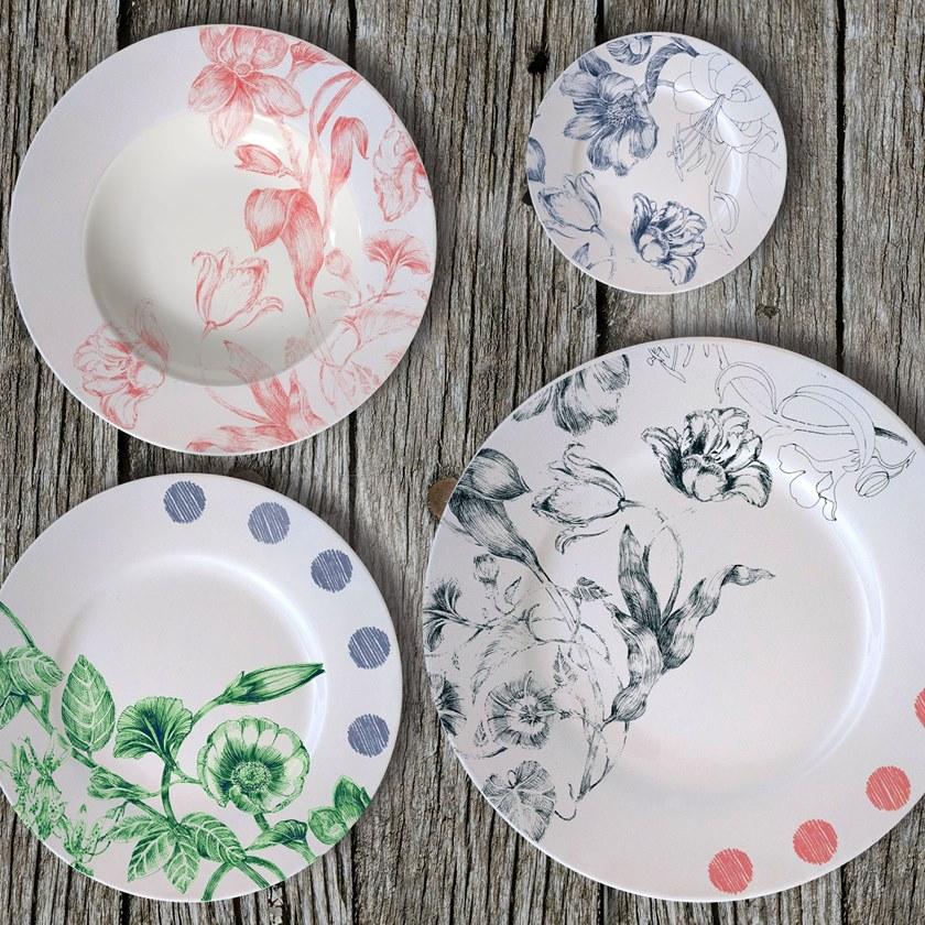 Francesca Colombo Фарфоровая десертная тарелка Marie antoniette 2020 sun-id-1355342 - Вид №2