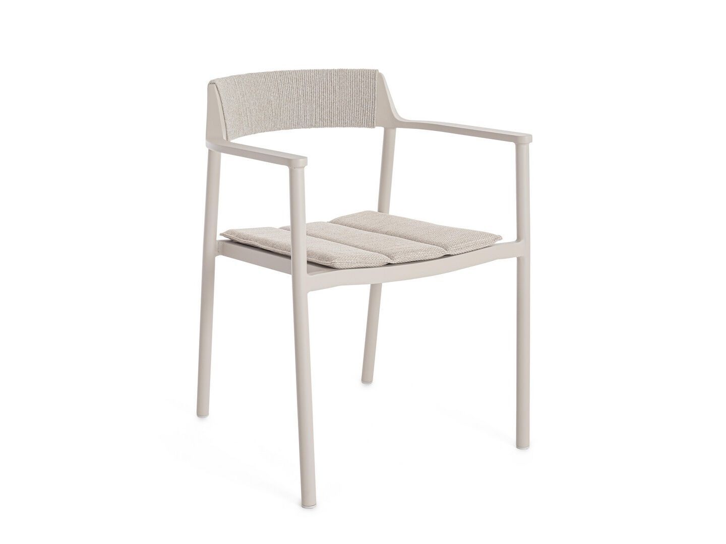 Штабелируемый алюминиевый стул с мягким сиденьем BIZZOTTO ROPERY ARCH-00065871