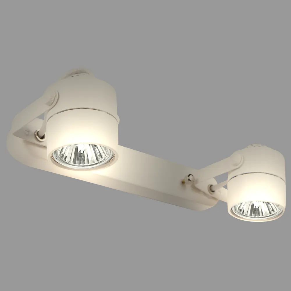 Спот поворотный Lemy 2хGU10х50 Вт металл цвет белый 82035505 STLM-2135502 Arte Lamp  - Вид №3