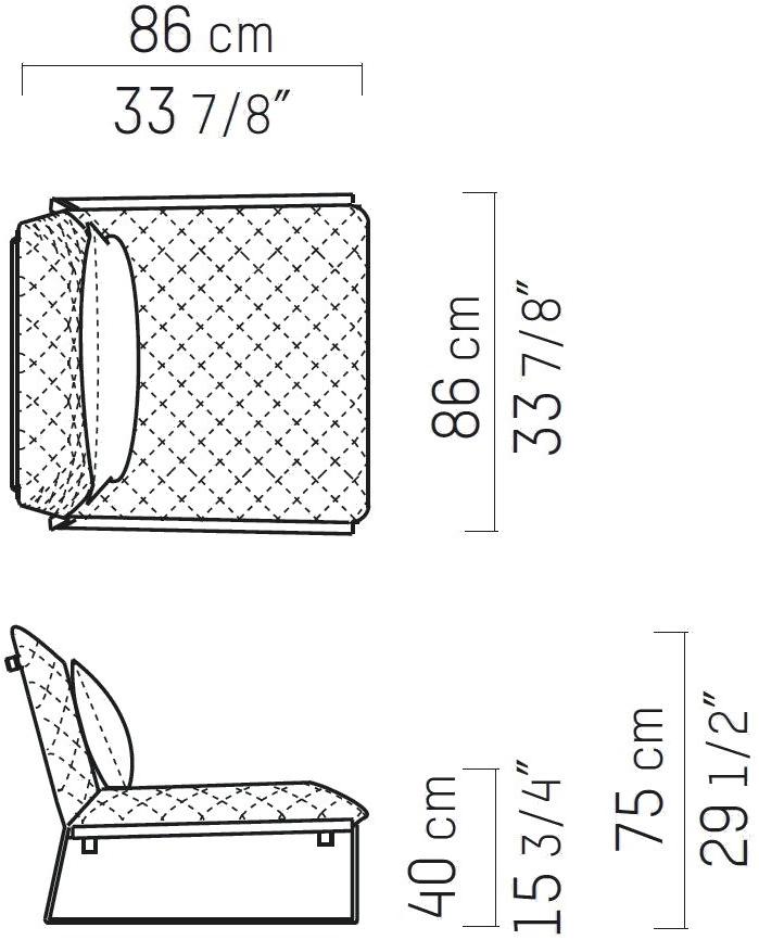 Piet Boon Кресло-санки с обивкой Kekke living Pbc 09.07. - Вид №3