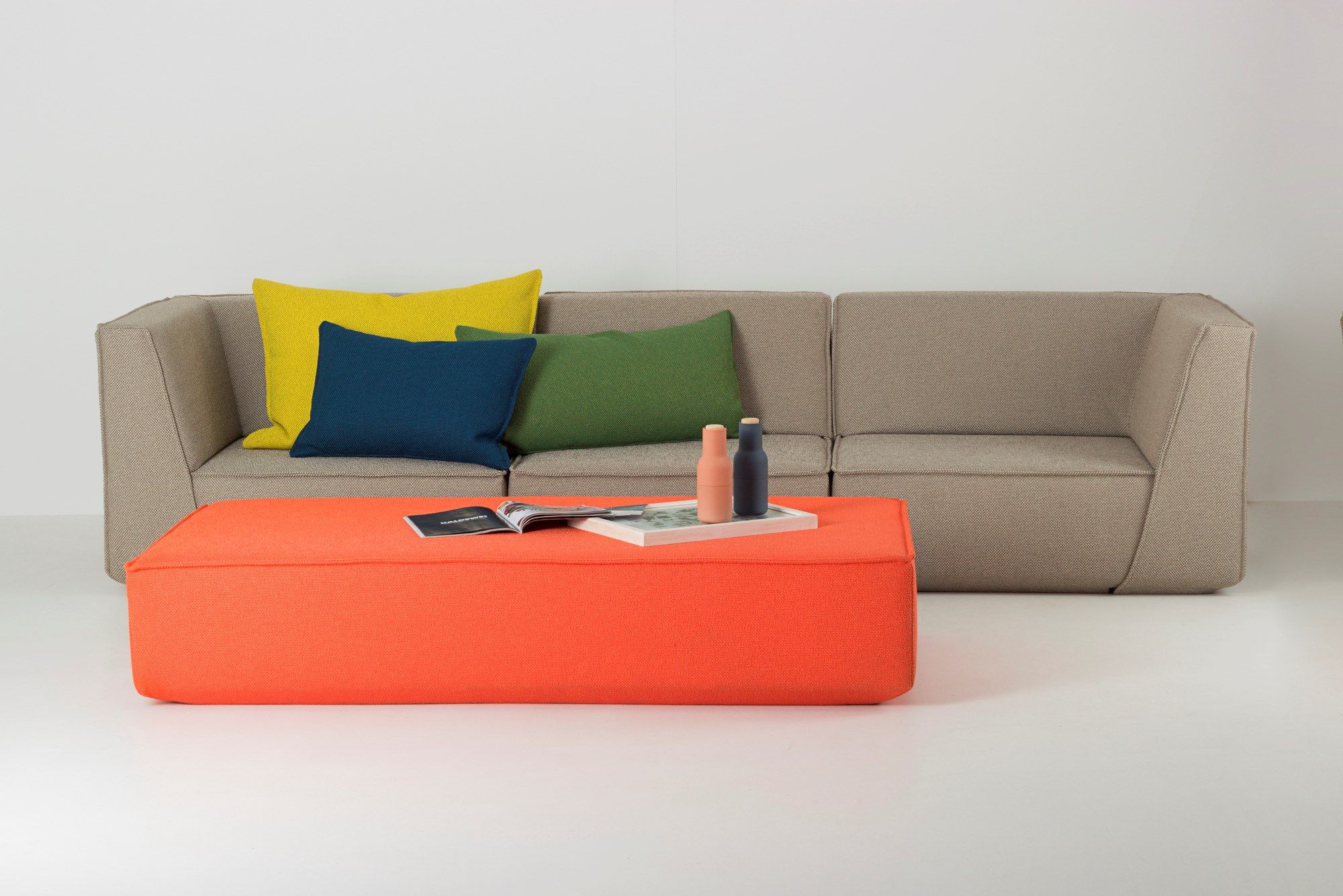 3-местный модульный тканевый диван Cubit by Mymito ARCH-00051353 - Вид №15